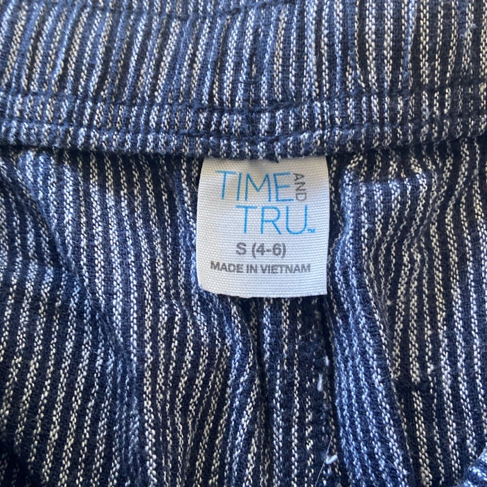 Time and Tru Linen Blend Pull On Pants Size Small - Picture 4 of 7